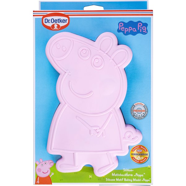 Peppa Gris motiv bakeform 19,5x27 cm, rosa