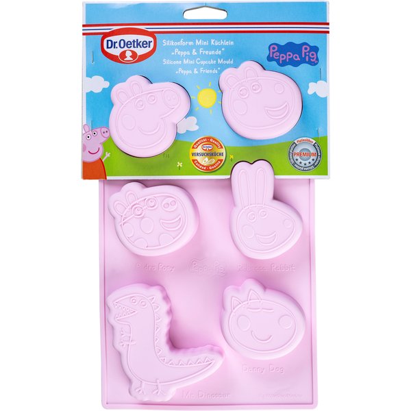 Peppa Gris kakeform mini 18x29 cm, rosa