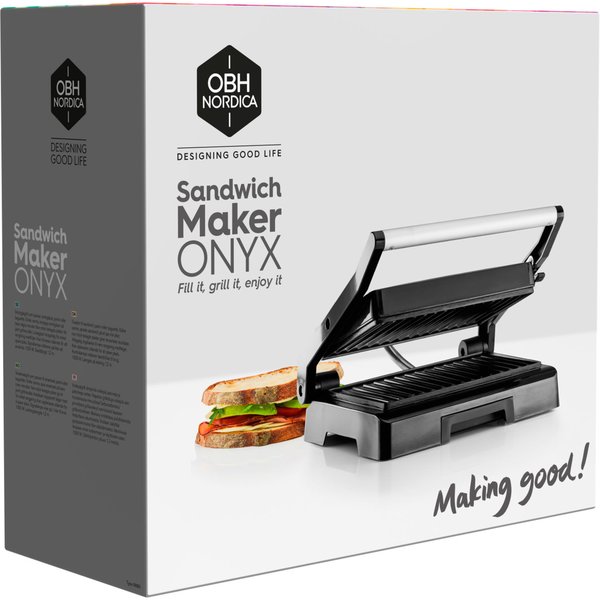 Onyx panini- og sort fra OBH Nordica
