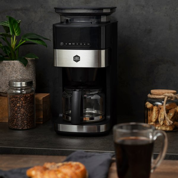 Grind Aroma kaffemaskin, 1,25 liter, svart