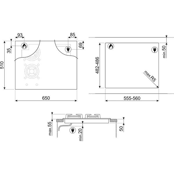 PM3643D induksjonsplate