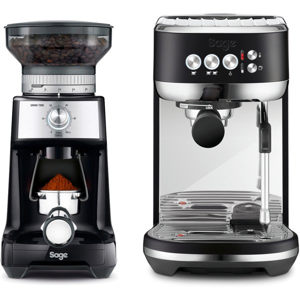 The Bambino Plus espressomaskin & kaffekvarn, svart