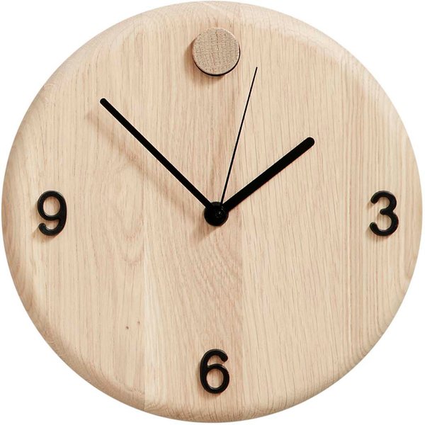 Wood Time Klokke 22 cm Eik Oak