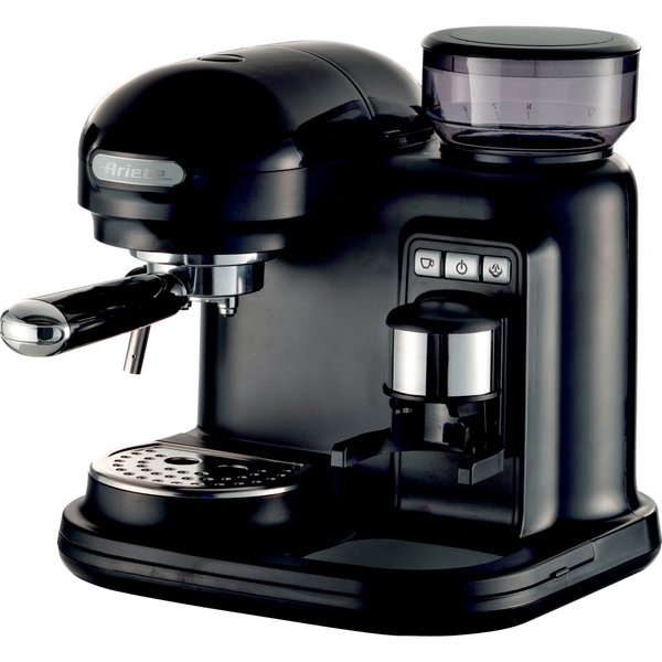 Moderna Espressomaskine med kaffekværn, sort
