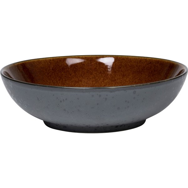 Salatskål 24 cm svart/amber