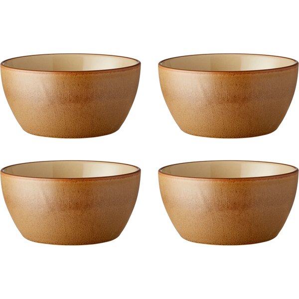 Skål 12 cm 4-pack, wood/sand