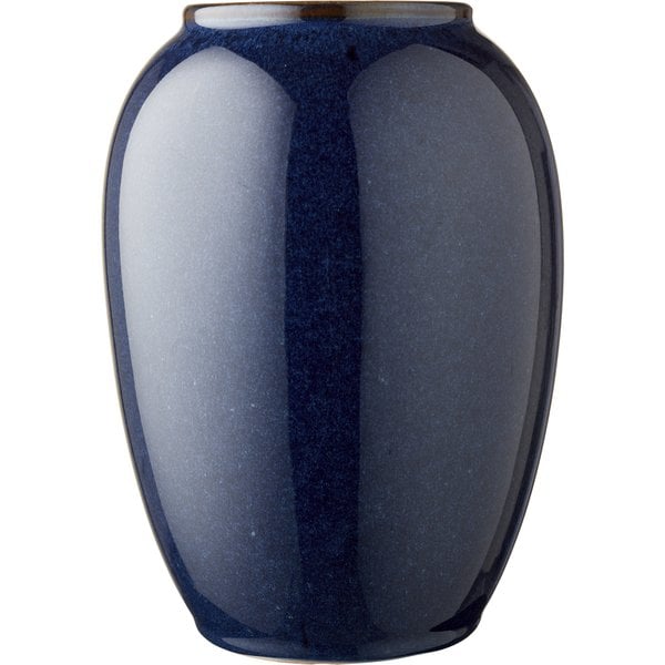 Vase 20 cm mørkeblå