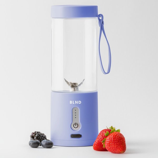 Bærbar blender, blå