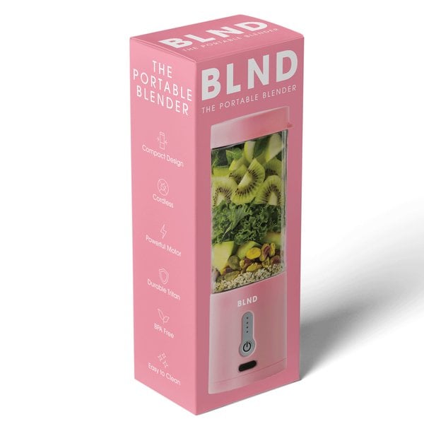 Bærbar blender, rosa