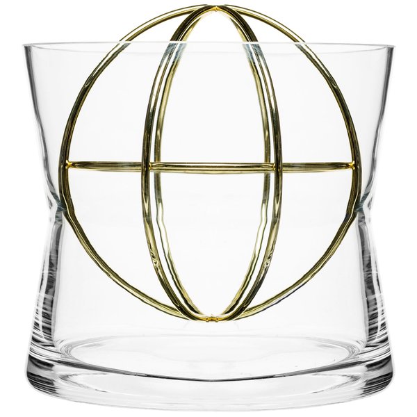 Sphere vase, large, rostfritt stål, guldpläterad