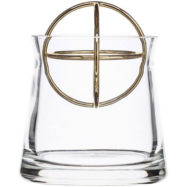 Sphere vas, small, guldpläterat rostfritt stål
