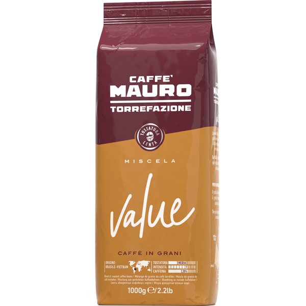 Caffè Mauro Value 1 kg, hela bönor