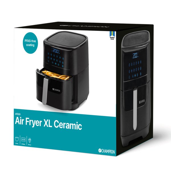 Ceramic XL AF600 airfryer 5,5 liter, svart