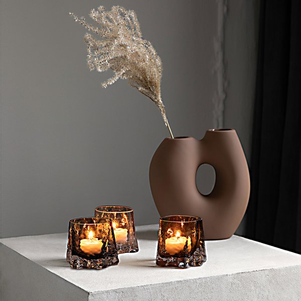 Frodig vase, hazelnut