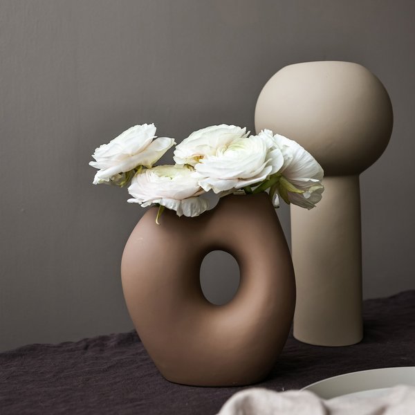 Frodig vase, hazelnut