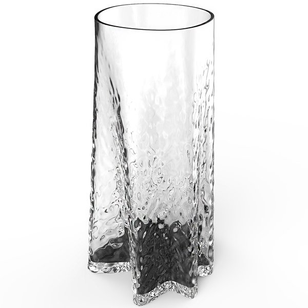 Gry vase, 30 cm, clear