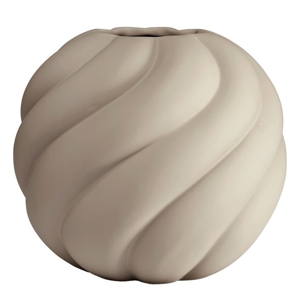 Twist Ball vase 20 cm, sand