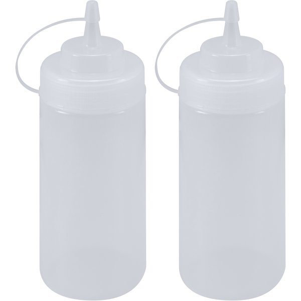 Squeezeflaska 490 ml med lock, 2-pack