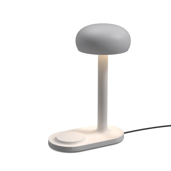 Emendo lampe med trådløs Qi-lader, cloud