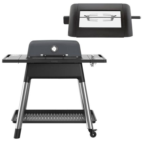 Force gasgrill + rottiseri grafit