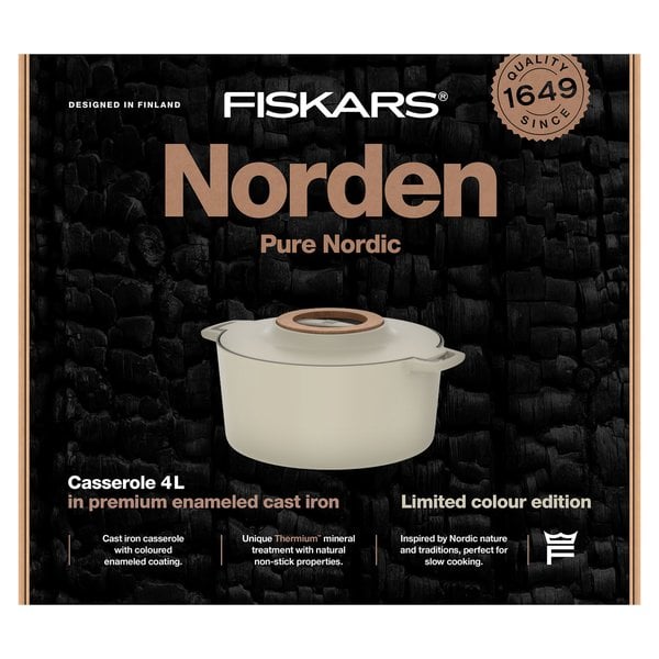 Norden støpejernsgryte 4 liter, bjørk