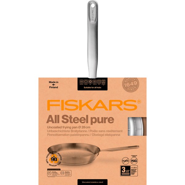 All Steel Pure stekpanna, 28 cm från Fiskars » Fri frakt