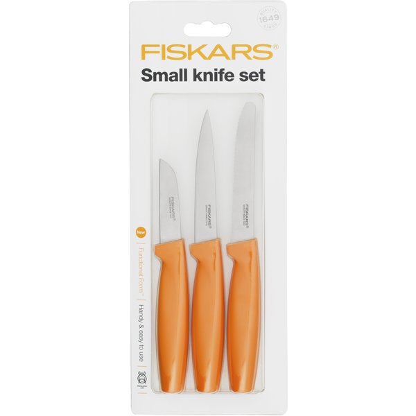 Functional Form Knivsett Liten 3 Kniver Oransje