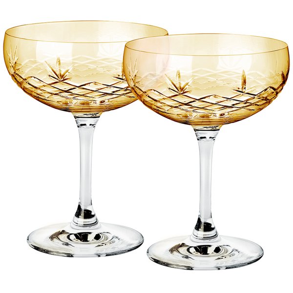 Crispy Gatsby Champagneglass 2 stk, Citrine