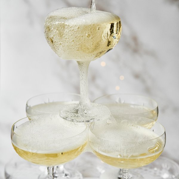 Crispy Gatsby champagneglass, 2 stk. klar