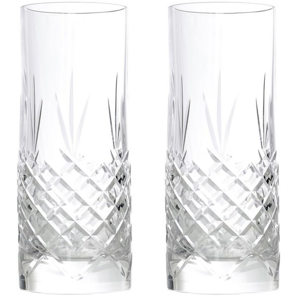 Frederik Bagger Crispy Highball Glass 2 Pcs - Highball Glasses & Longdrink Glasses Crystal Glass Clear - 10311
