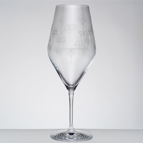 Flower champagneglass, 2 stk