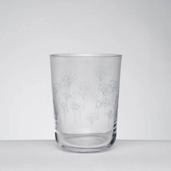 Flower XL vannglass, 2 stk