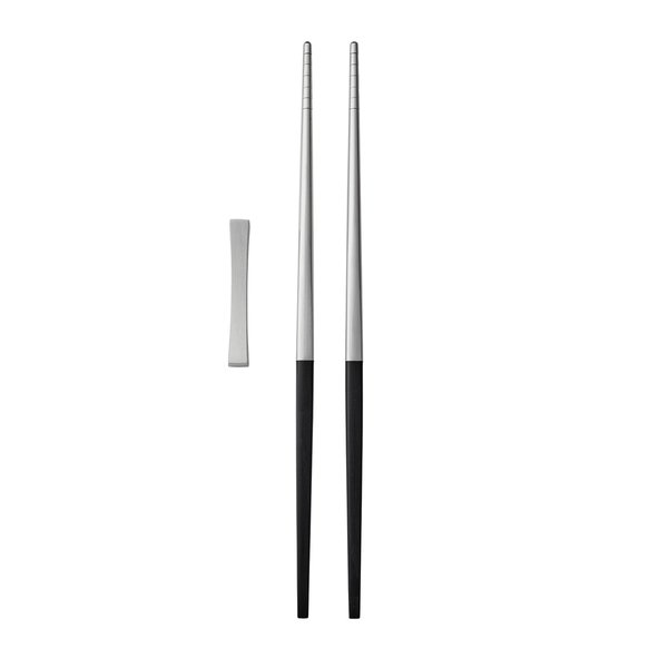 Focus de Luxe Ätpinnar-set 6 delar, svart/matt-stål
