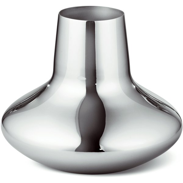 Henning Koppel Vase, rustfritt stål, Liten