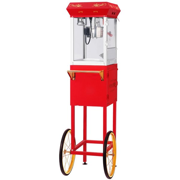 Popcornvogn All Star 8-10 liter Rød