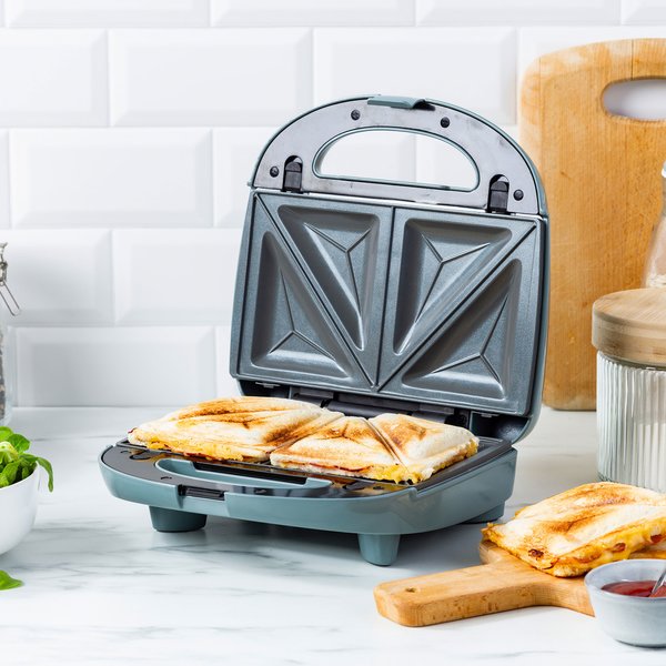 3-in-1 toastgrill/vaffeljern, smokey blue