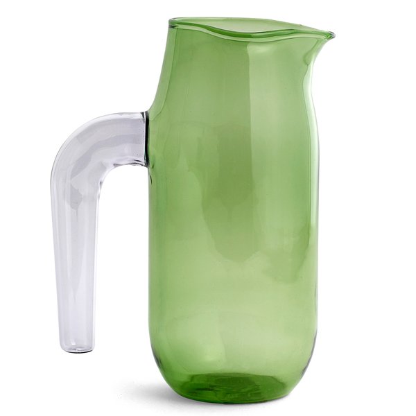Jug glaskanna large, 1,2 liter, grön