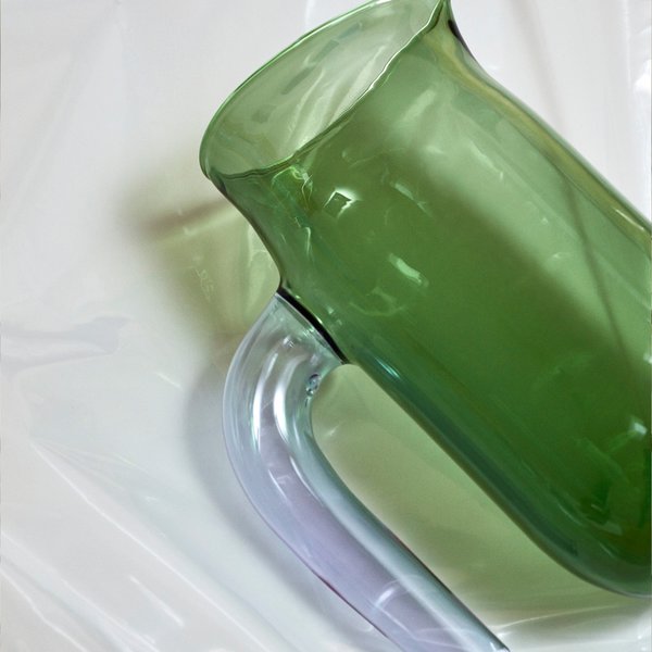 Jug glaskanna large, 1,2 liter, grön