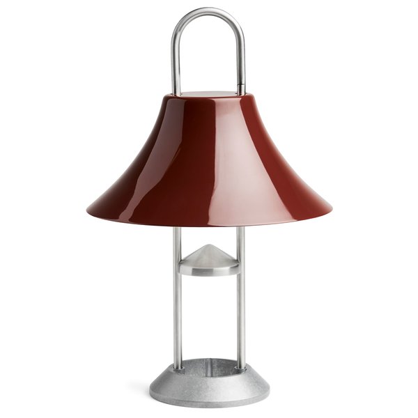 Mousqueton Portable bordslampa, red