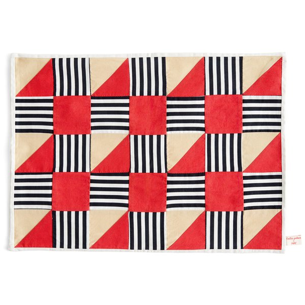 Sobremesa bordbrikke, stripe red