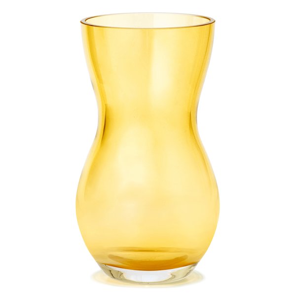 Calabas vase, 16 cm, amber