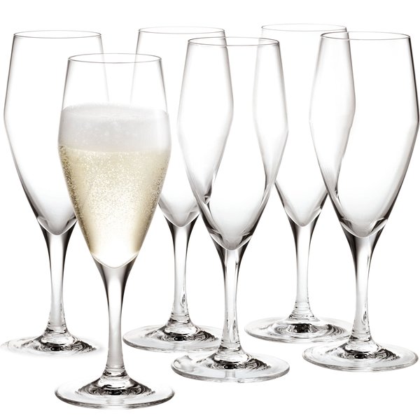 Perfection Champagneglas 23 cl 6 st, Klar