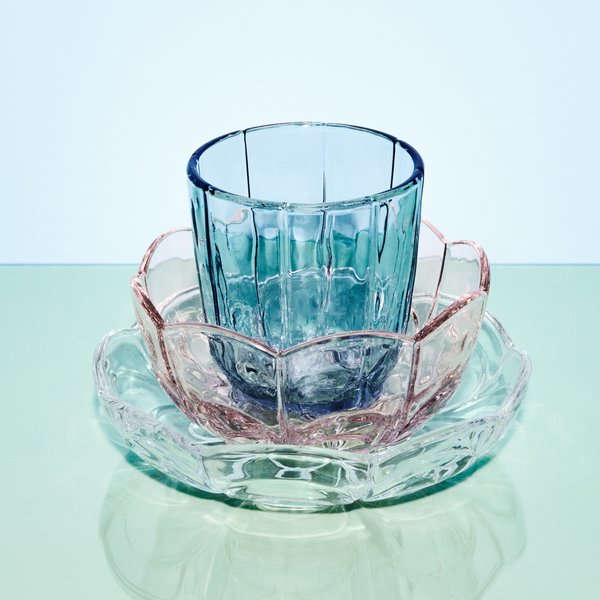 Lily vannglass 32 cl 2 stk, blue iris