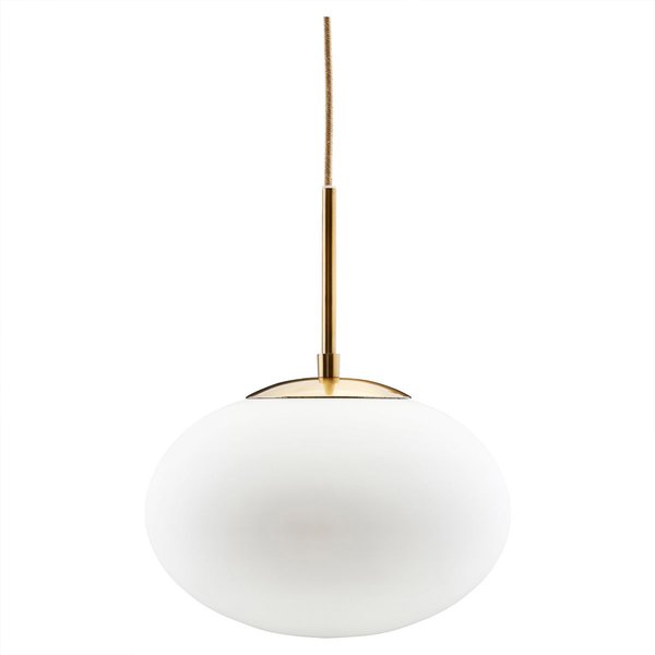 Opal lampe 30 cm, hvit