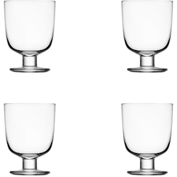 4 Stück Iittala Lempi Glas 34cl klar