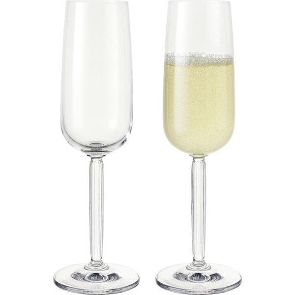 Hammershøi champagneglass, 24 cl, 2 stk, klar