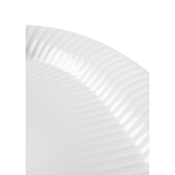 Hammershøi ovalt serveringsfat, hvitt, 40 x 22.5 cm