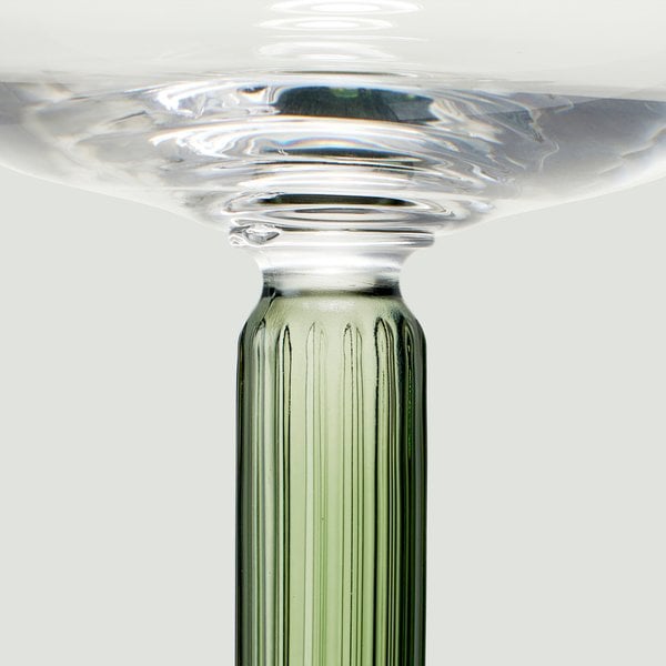 Hammershøi rødvinsglas, Ø 9,5 cm, 2 stk, grøn