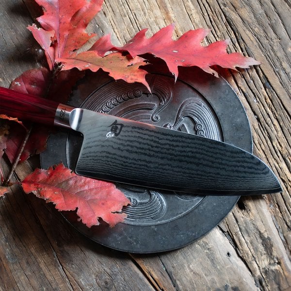 Bred Santokukniv 19 cm Shun Classic Red – Limited Edition