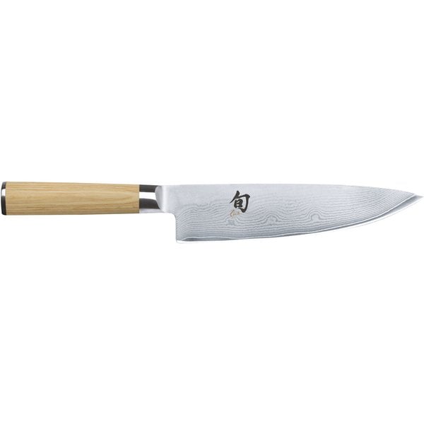 Kokkekniv Shun Classic White, bladlengde 20,5 cm